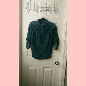 Jean long sleeve shirt